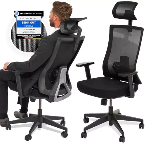 Valkenstol M3 Ergonomischer Bürostuhl – Drehstuhl für Büro und Home Office