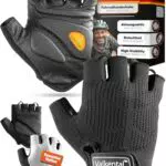 Valkental® Fahrradhandschuhe mit Gelpolsterung – Atmungsaktive Fingerlose Radhandschuhe
