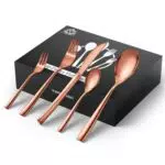 vancasso Besteck Set 12 Personen, 48 Stück Rose Gold Besteckset