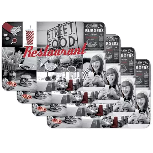 Venilia Tischset aus Polypropylen für Esszimmer und Restaurants, 45 x 30 cm