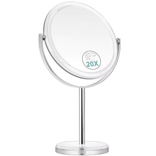 Brandname Vergrößerungsspiegel 20fach, schwenkbar für Make-up und Eitelkeit