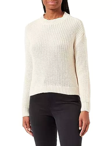 VERO MODA Damen VMHILDA LS O-Neck GA NOOS Pullover, Birch