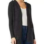 Vero Moda Damen Strickjacke mit offener Kapuze