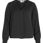 VIELLETTE V-Ausschnitt Langarmshirt