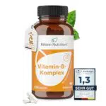 Rhein Nutrition Vitamin B Komplex Hochdosiert - Vegan und ohne Zusätze