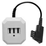 Vivanco TAE Dosenerweiterung 0,2 m mit TAE-F Stecker und 3-fach Dose