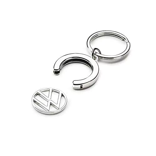 Volkswagen Schlüsselanhänger mit Pfandchip und neuem VW Logo