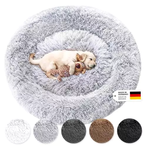 Wahre Tierliebe Hundebett Fluffy Wolke – Waschbarer Bezug für Hunde