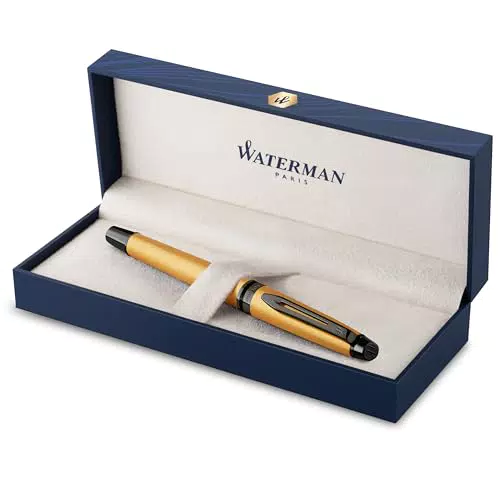 Waterman Expert Füllfederhalter mit Ruthenium-Zierteilen und Edelstahlfeder