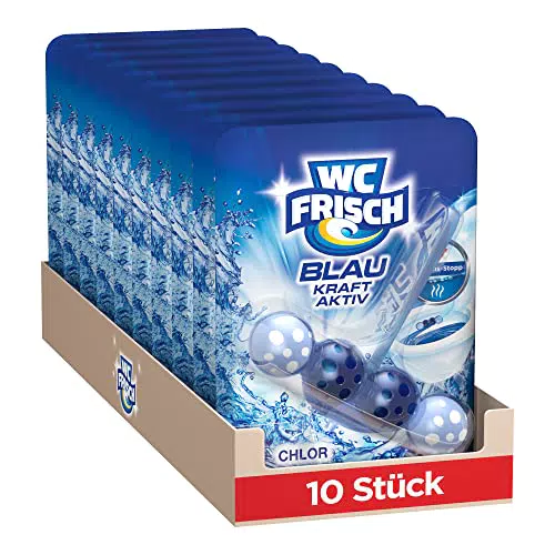 WC FRISCH Kraft Aktiv Blauspüler - Innovativer WC Reiniger mit Geruchs-Stopp-Formel