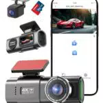 WiFi Dashcam Auto 4K + 1080P mit App-Steuerung, 170° Ultraweitwinkel, Nachtsicht