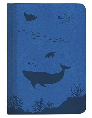 Alpha Edition Wochen-Minitimer Nature Line Ocean 2024 - A6 Taschenkalender