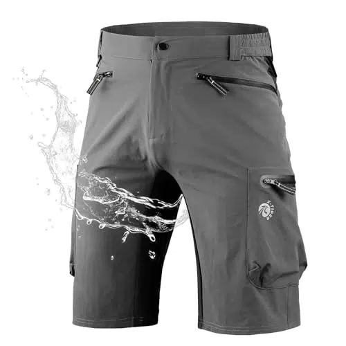 X-TIGER Wanderhose Herren Kurz - Atmungsaktive MTB Fahrradhose für Outdoor-Sport