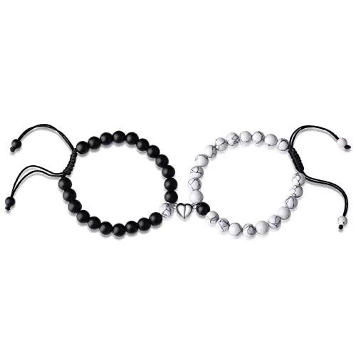 XIANNVXI Partnerarmbänder Kristalle für Paare – Herz Matching Bracelets Geschenke