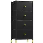 YITAHOME Kommode mit 4 Schubladen und stabilem Metallrahmen für Schlafzimmer