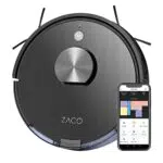 ZACO A10 Saugroboter mit Wischfunktion und Lasernavigation für Tierhaare