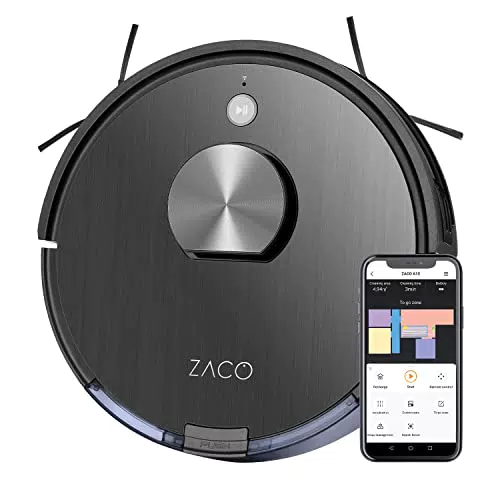 ZACO A10 Saugroboter mit Wischfunktion und Lasernavigation für Tierhaare