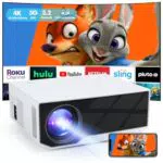 ZDK Beamer 5G WiFi Modell 2024 Full HD 1080P, 20000 Lumen Heimkino Beamer