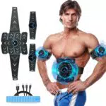 Zhailyn EMS Bauchmuskeltrainer - USB Muskelstimulator mit 8 Modi & 15 Intensitäten