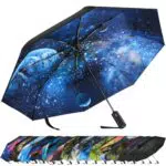 ZUOYOUZ Faltbarer Regenschirm – kompakt, automatisch und UV-geschützt für Reisen
