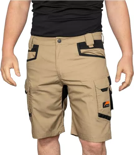 ACE Constructor Plus Herren-Arbeitshose kurz mit Cargo-Taschen und Stretch-Bund
