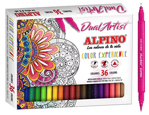 Alpino Color Experience Dual Artist Marker Pens – Brush und Fine Tip Marker