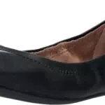 Amazon Essentials Damen Belice Ballerinas, Schwarz Kunstleder