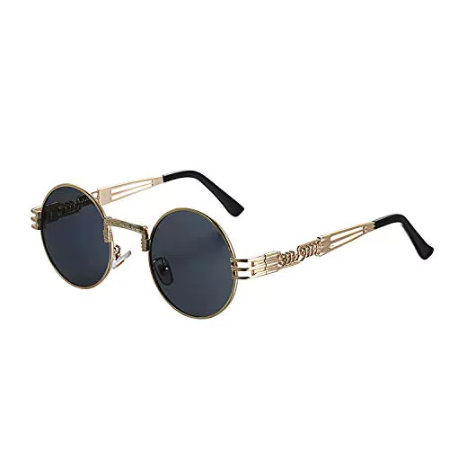 Aroncent Retro Sonnenbrille Unisex - Polarisierte Vintage Metallrahmen