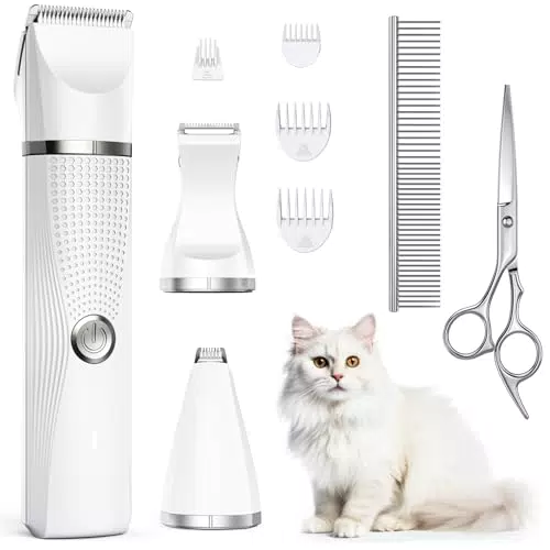Bautrium Schermaschine für Katzen und Hunde – Profi Haarschneider mit Zubehör