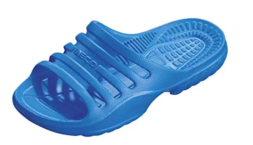 Kinder Badepantoletten von BECO - Blaue Badeschuhe