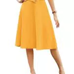 Vintage Midirock mit hoher Taille und A-Linie von Belle Poque