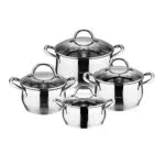 Bergner Gourmet Kochtopfset aus Edelstahl – Hochwertige Kochgeschirre