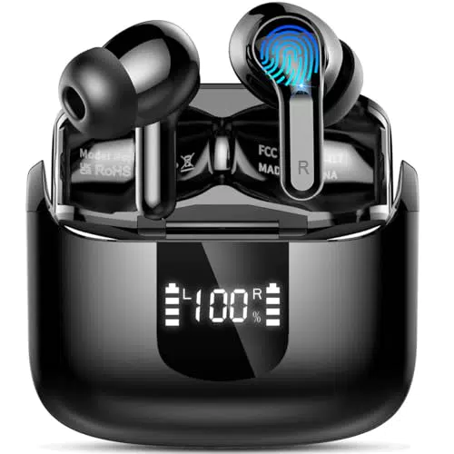Bluetooth Kopfhörer mit 48 Std. Akkulaufzeit, ENC Noise Cancelling, IP7 wasserdicht