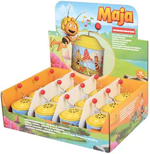 Bolz Musikdrehdose Biene Maja mit Melodie "Der Frühling" für Kinder ab 1 Jahr