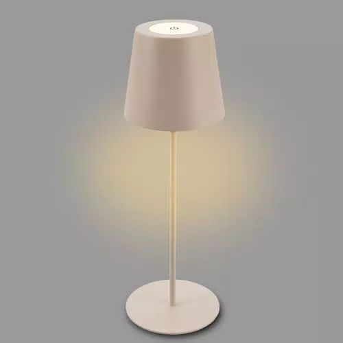 Briloner LED Tischlampe kabellos, dimmbar, höhenverstellbar, ideal für Camping und Lesen