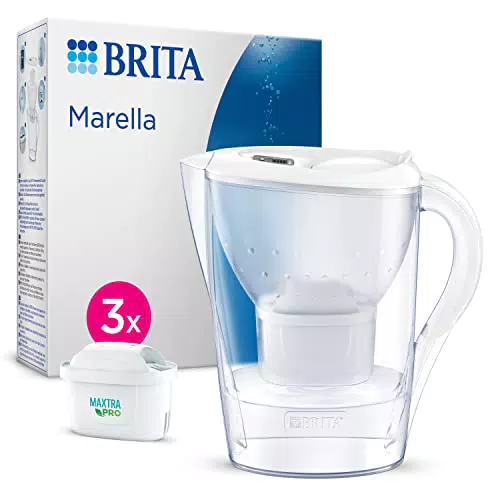 BRITA Wasserfilter Kanne Marella – Effektive Reduzierung von Kalk und Schadstoffen