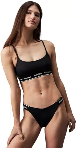 Calvin Klein Damen Bikini Bralette senza ferretto, Rot