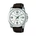 Casio Herren Quartz Armbanduhr MTP-1314PL-7AVEF mit Lederarmband 43mm