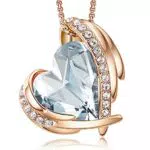 CDE Kette Damen Rosegold Herz Halskette für Frauen Schmuck mit Elegante Geschenkverpackung Weihnachten Geschenk für Sie Frau Freundin Mama Valentinstag/Party/Hochzeitstag/Jubiläum/Geburtstag