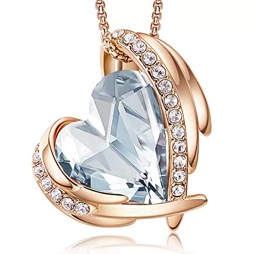 CDE Kette Damen Rosegold Herz Halskette für Frauen Schmuck mit Elegante Geschenkverpackung Weihnachten Geschenk für Sie Frau Freundin Mama Valentinstag/Party/Hochzeitstag/Jubiläum/Geburtstag