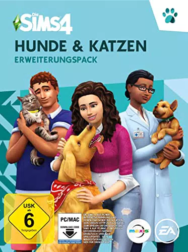 Die Sims 4 Hunde & Katzen Erweiterungspack für PC/Mac – Code in der Box