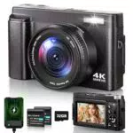Digitalkamera 4K mit 48MP und 16x Autofokus – Kompakte Vlog Kamera für Anfänger