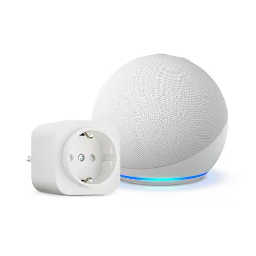 Amazon Echo Dot (5. Generation) mit Amazon Basics EU-Smart Plug – Smart Home Set