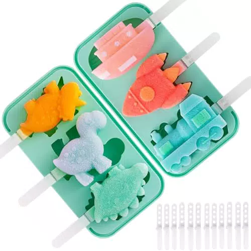 Eis am Stiel Silikonformen für Kinder und Erwachsene - BPA-frei Popsicle Set