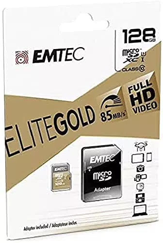 Emtec EliteGold ECMSDM128GXC10 128GB microSDXC Speicherkarte - Highspeed