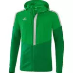 Erima Herren Squad Trainings Jacke, weiß/Slate Grey/Bio Lime