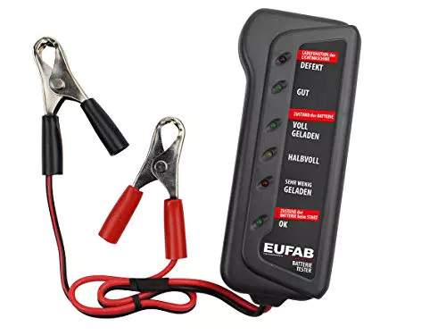 Eufab Batterie-Tester Modell 16599 – Präzise Messungen für Ihre Batterien