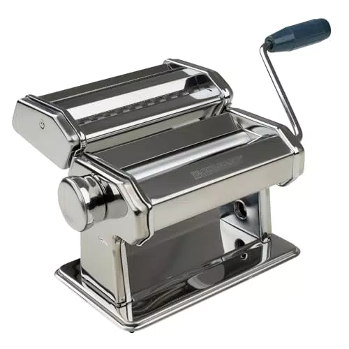 Fackelmann Nudelmaschine für Pasta – Aufsätze für Lasagne, Tagliatelle & Spaghetti