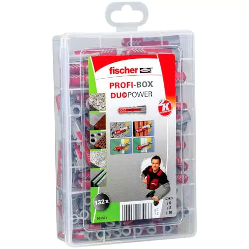 fischer Profi-Box DuoPower – Universaldübel Set für Heimwerker und Profis