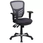 Flash Furniture Ergonomischer Bürostuhl mit Mesh-Rückenunterstützung und höhenverstellbarem Sitz